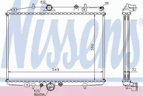 Nissens 61292 - Radiator, engine cooling autospares.lv