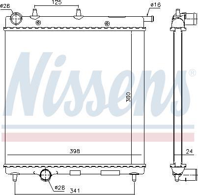 Nissens 694932 - Radiator, engine cooling autospares.lv