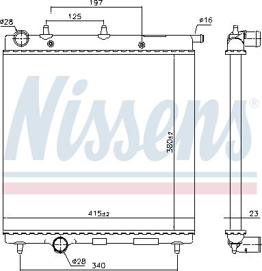 Nissens 693630 - Radiator, engine cooling autospares.lv