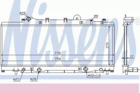 Nissens 61797 - Radiator, engine cooling autospares.lv