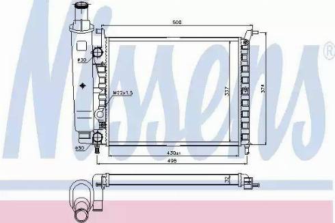 Nissens 617857 - Radiator, engine cooling autospares.lv