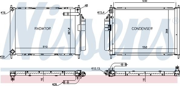 Nissens 68747 - Cooler Module autospares.lv