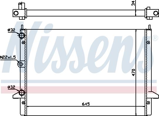 Nissens 694801 - Radiator, engine cooling autospares.lv