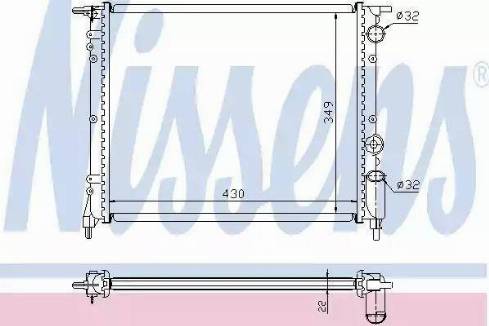 Nissens 63919A - Radiator, engine cooling autospares.lv