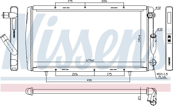 Nissens 696990 - Radiator, engine cooling autospares.lv