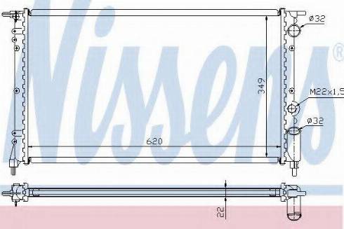 Nissens 63918A - Radiator, engine cooling autospares.lv