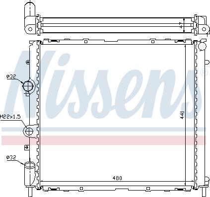 Nissens 63985 - Radiator, engine cooling autospares.lv