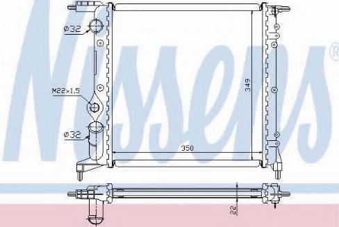 Nissens 63926A - Radiator, engine cooling autospares.lv