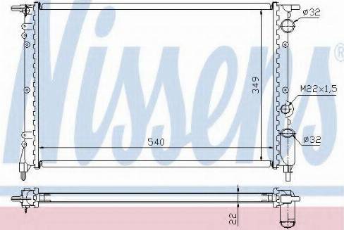 Nissens 63921A - Radiator, engine cooling autospares.lv