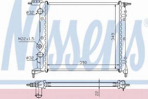 Nissens 63927A - Radiator, engine cooling autospares.lv