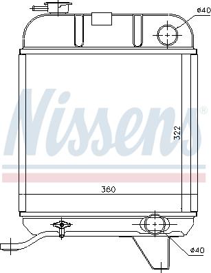 Nissens 694409 - Radiator, engine cooling autospares.lv
