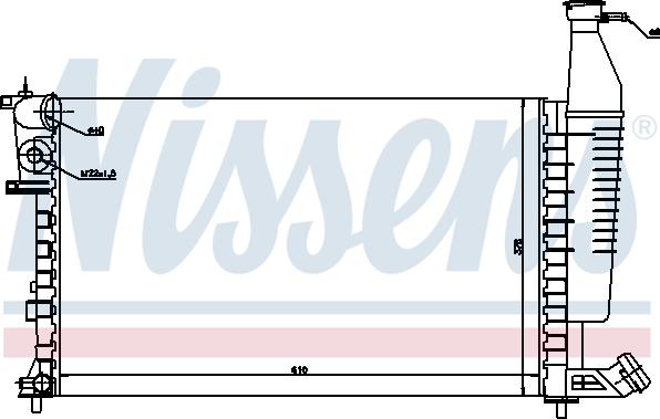 Nissens 697850 - Radiator, engine cooling autospares.lv