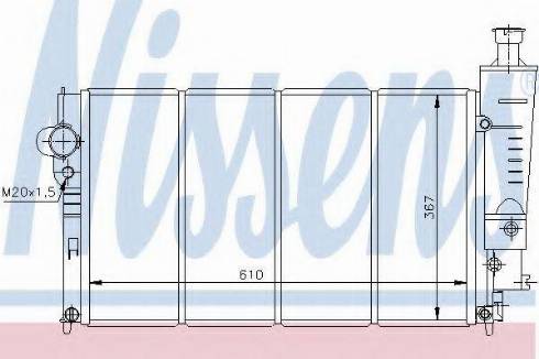 Nissens 63514 - Radiator, engine cooling autospares.lv