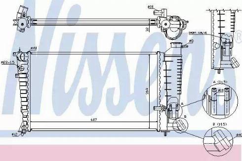 Nissens 63585A - Radiator, engine cooling autospares.lv