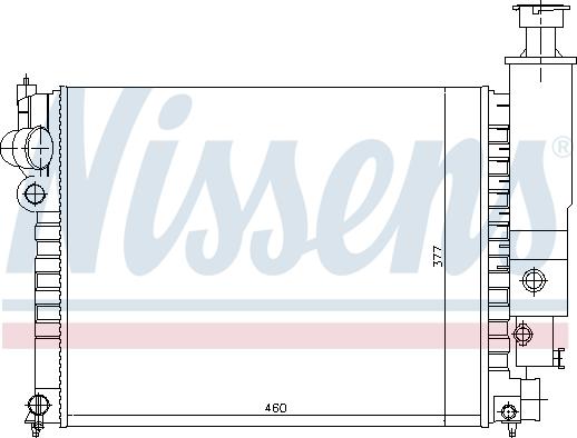 Nissens 63524 - Radiator, engine cooling autospares.lv