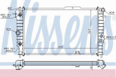 Nissens 63064A - Radiator, engine cooling autospares.lv