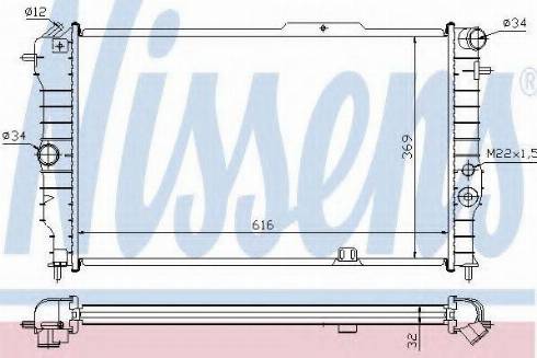 Nissens 63063A - Radiator, engine cooling autospares.lv