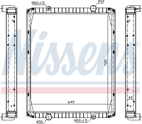 Nissens 63846A - Radiator, engine cooling autospares.lv