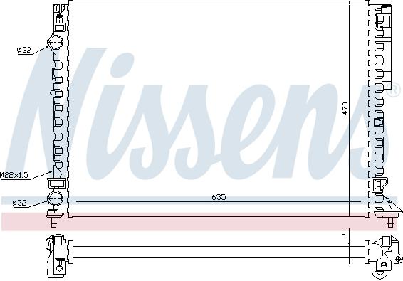 Nissens 696789 - Radiator, engine cooling autospares.lv