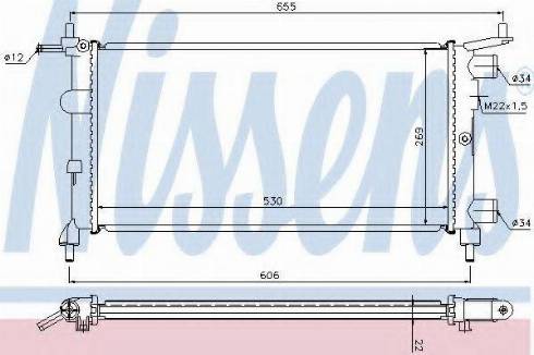 Nissens 63290A - Radiator, engine cooling autospares.lv