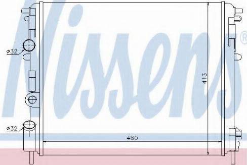 Nissens 63793 - Radiator, engine cooling autospares.lv