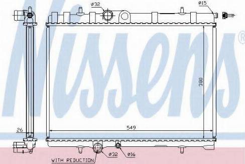 Nissens 63744 - Radiator, engine cooling autospares.lv