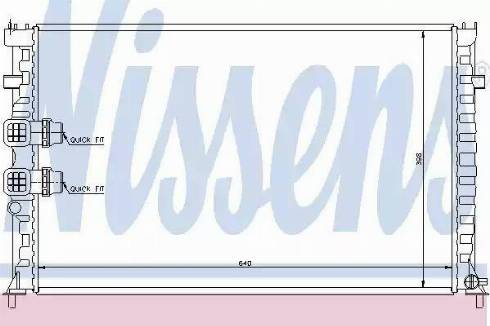 Nissens 63746 - Radiator, engine cooling autospares.lv