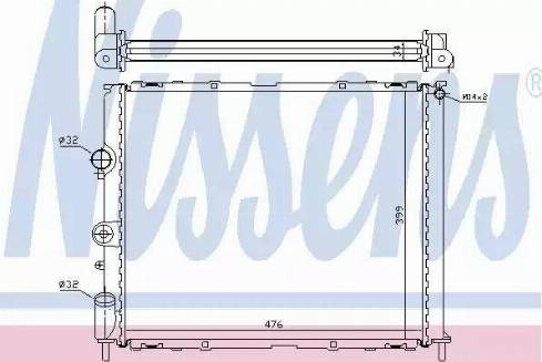 Nissens 63768 - Radiator, engine cooling autospares.lv