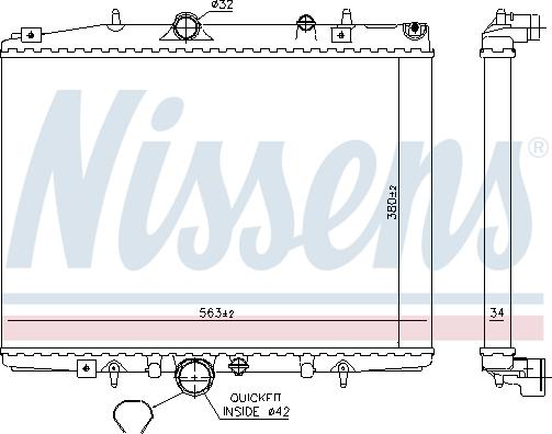 Nissens 694510 - Radiator, engine cooling autospares.lv