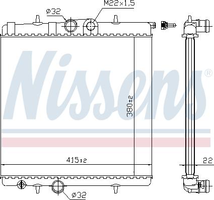 Nissens 692962 - Radiator, engine cooling autospares.lv