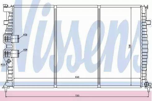 Nissens 63714 - Radiator, engine cooling autospares.lv