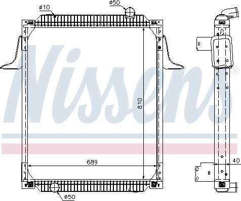 Nissens 63789A - Radiator, engine cooling autospares.lv