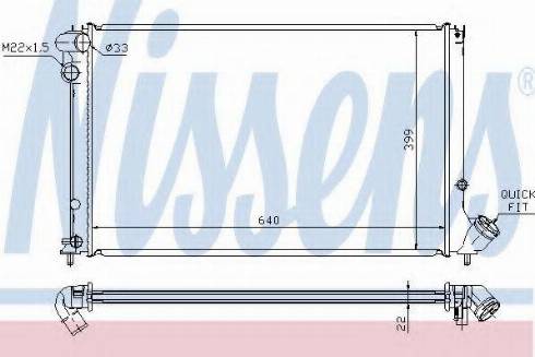 Nissens 63739A - Radiator, engine cooling autospares.lv