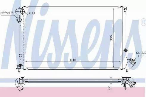 Nissens 63739 - Radiator, engine cooling autospares.lv