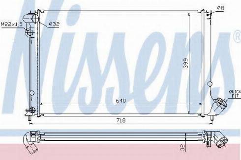 Nissens 63733A - Radiator, engine cooling autospares.lv