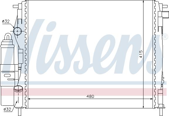 Nissens 63773 - Cooler Module autospares.lv