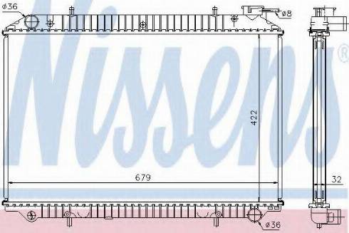 Nissens 62983 - Radiator, engine cooling autospares.lv