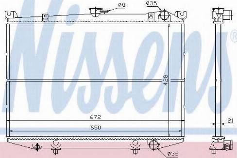 Nissens 62929 - Radiator, engine cooling autospares.lv