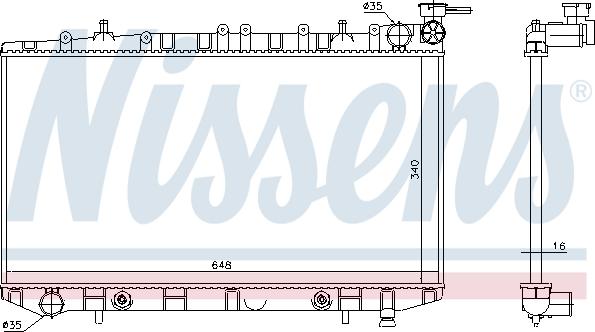 Nissens 629731 - Radiator, engine cooling autospares.lv