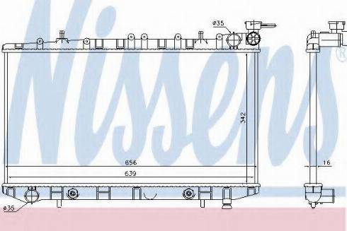 Nissens 62973 - Radiator, engine cooling autospares.lv