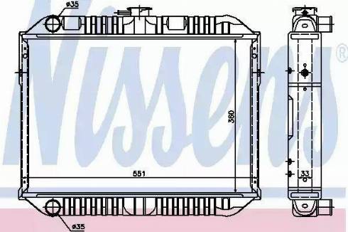 Nissens 62419 - Radiator, engine cooling autospares.lv