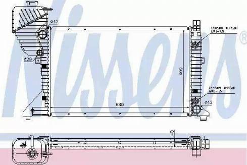 Nissens 62597 - Radiator, engine cooling autospares.lv