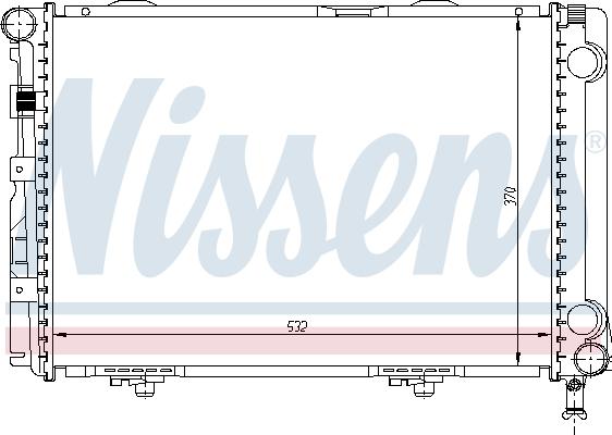 Nissens 62549A - Radiator, engine cooling autospares.lv