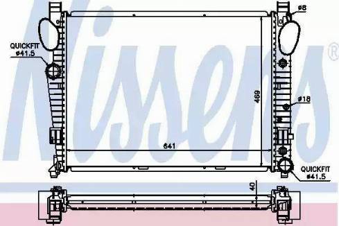 Nissens 62547 - Radiator, engine cooling autospares.lv