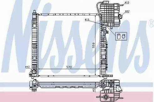 Nissens 62559 - Radiator, engine cooling autospares.lv