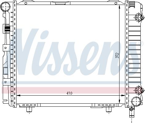 Nissens 62556 - Radiator, engine cooling autospares.lv