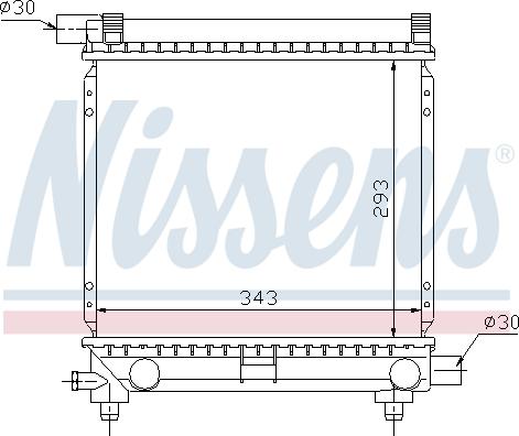 Nissens 62551 - Radiator, engine cooling autospares.lv