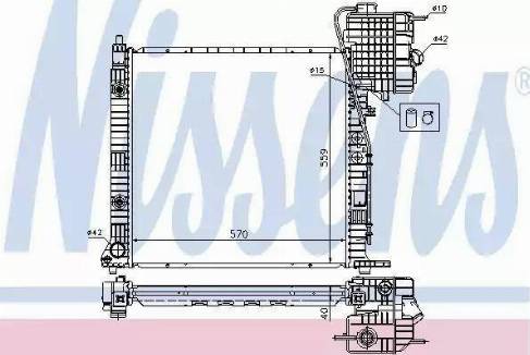 Nissens 62561 - Radiator, engine cooling autospares.lv