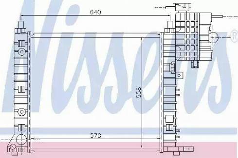 Nissens 62574 - Radiator, engine cooling autospares.lv