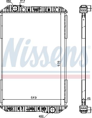 Nissens 625710 - Radiator, engine cooling autospares.lv